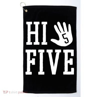 Hi Five 5 Years Old 5th Birthday Golf Towel