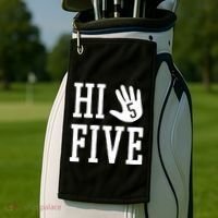 Hi Five 5 Years Old 5th Birthday Golf Towel thumb 2