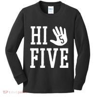 Hi Five 5 Years Old 5th Birthday Kids Long Sleeve Shirt thumb 0