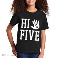 Hi Five 5 Years Old 5th Birthday Kids T-Shirt thumb 2