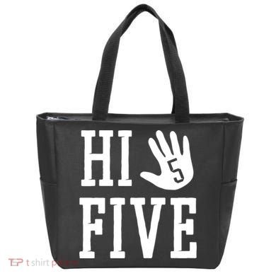 Hi Five 5 Years Old 5th Birthday Tote Bag