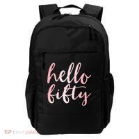 Hello Fifty 50th Birthday Squad 50 Year Old  WoM.e.n.s Backpack thumb 0