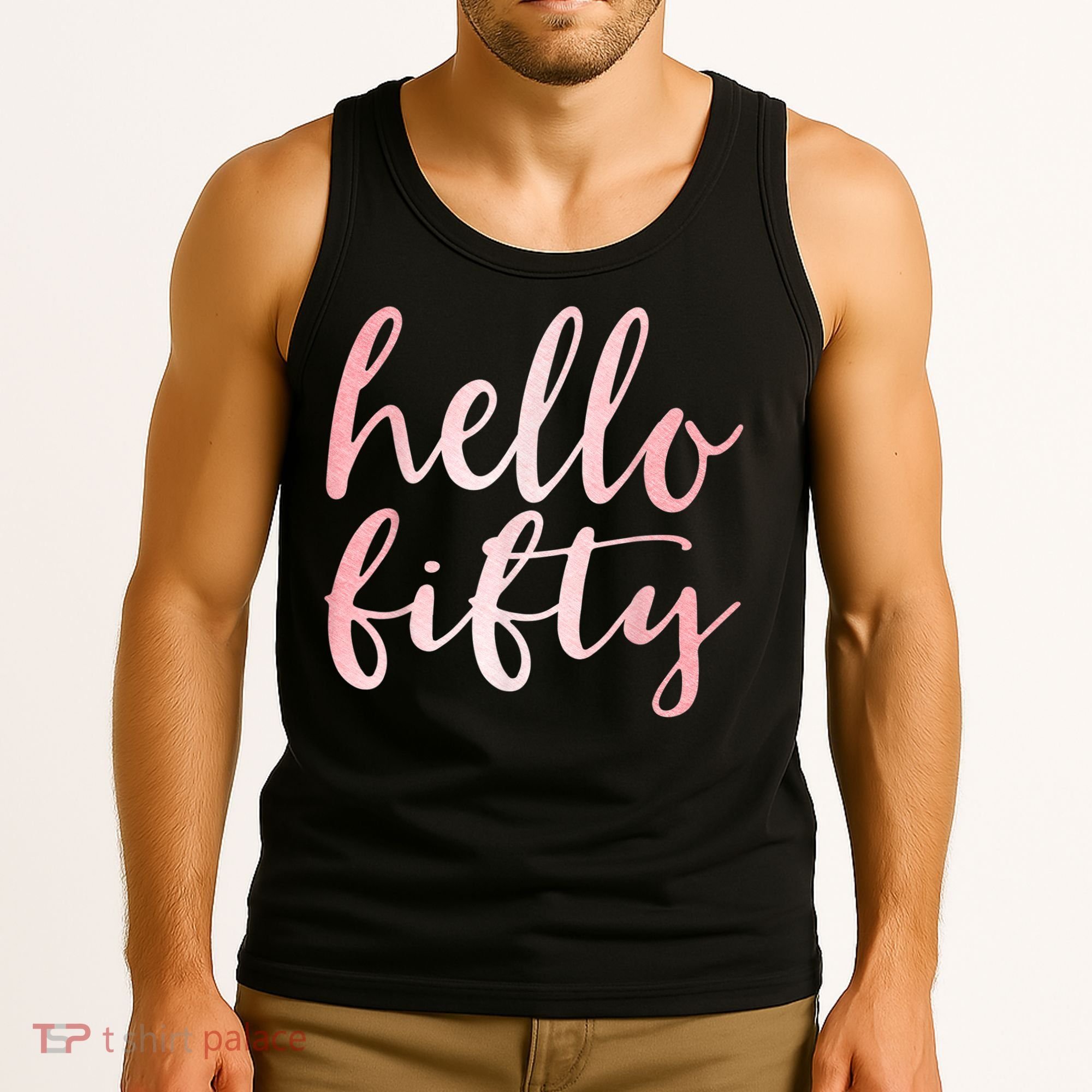 Hello Fifty 50th Birthday Squad 50 Year Old  WoM.e.n.s Tank Top