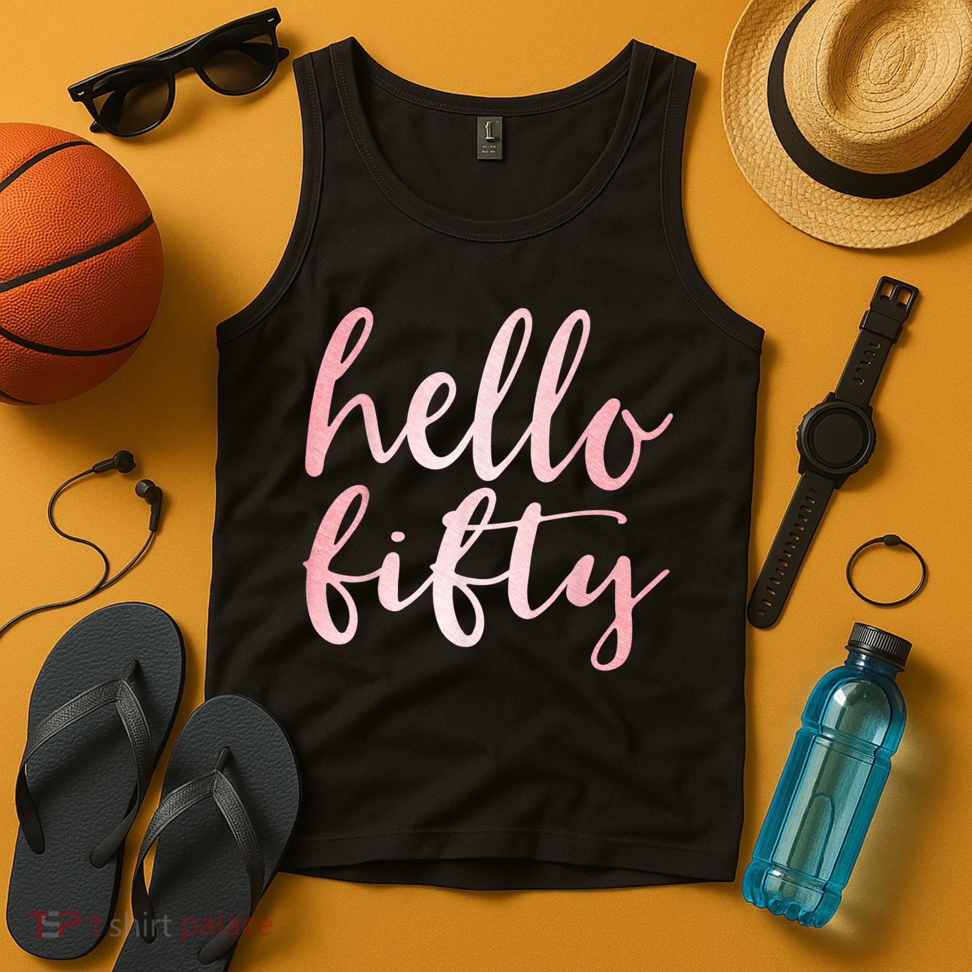 Hello Fifty 50th Birthday Squad 50 Year Old  WoM.e.n.s Tank Top