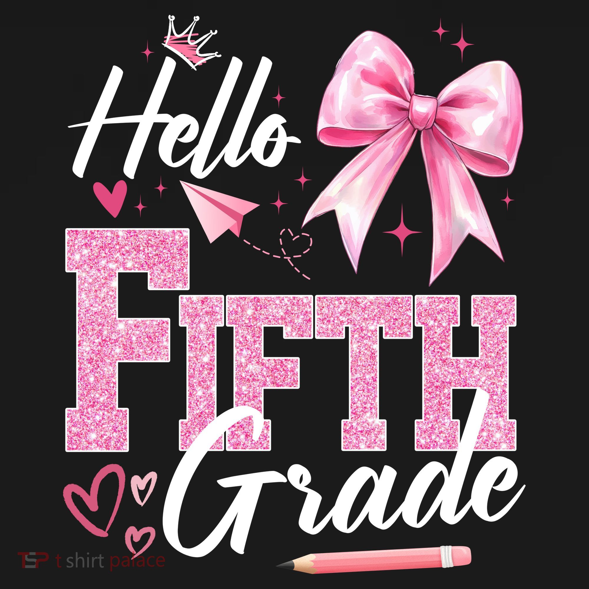 Hello Fifth 5th Grade First Day Of School Coquette Teacher Apron