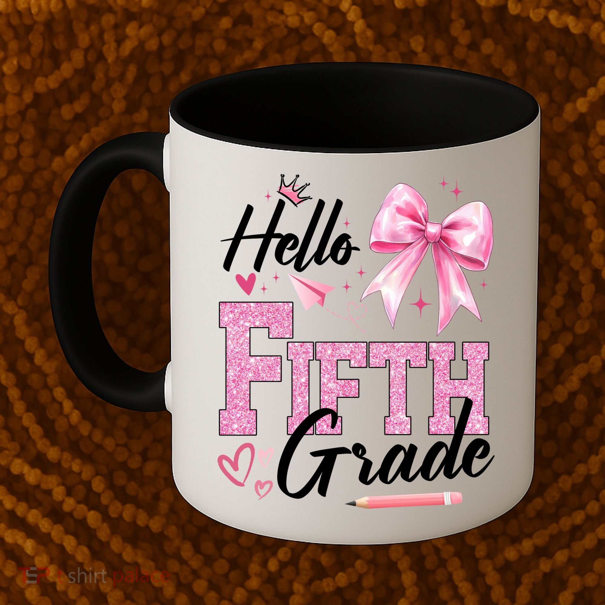 Hello Fifth 5th Grade First Day Of School Coquette Teacher Coffee Mug