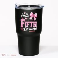 Hello Fifth 5th Grade First Day Of School Coquette Teacher Tumbler thumb 0