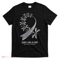 Hope For A Cure Brain Cancer Awareness Cancer Support Gray Ribbon T-Shirt thumb 0