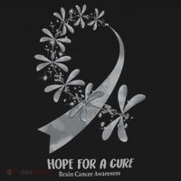 Hope For A Cure Brain Cancer Awareness Cancer Support Gray Ribbon Women's Hoodie thumb 2