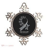 Hope For A Cure Brain Cancer Awareness Cancer Support Gray Ribbon Ornament thumb 0