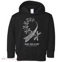 Hope For A Cure Brain Cancer Awareness Cancer Support Gray Ribbon Toddler Hoodie thumb 0