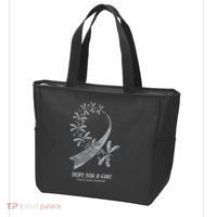 Hope For A Cure Brain Cancer Awareness Cancer Support Gray Ribbon Tote Bag thumb 3
