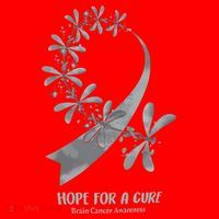 Hope For A Cure Brain Cancer Awareness Cancer Support Gray Ribbon Santa Hat thumb 1