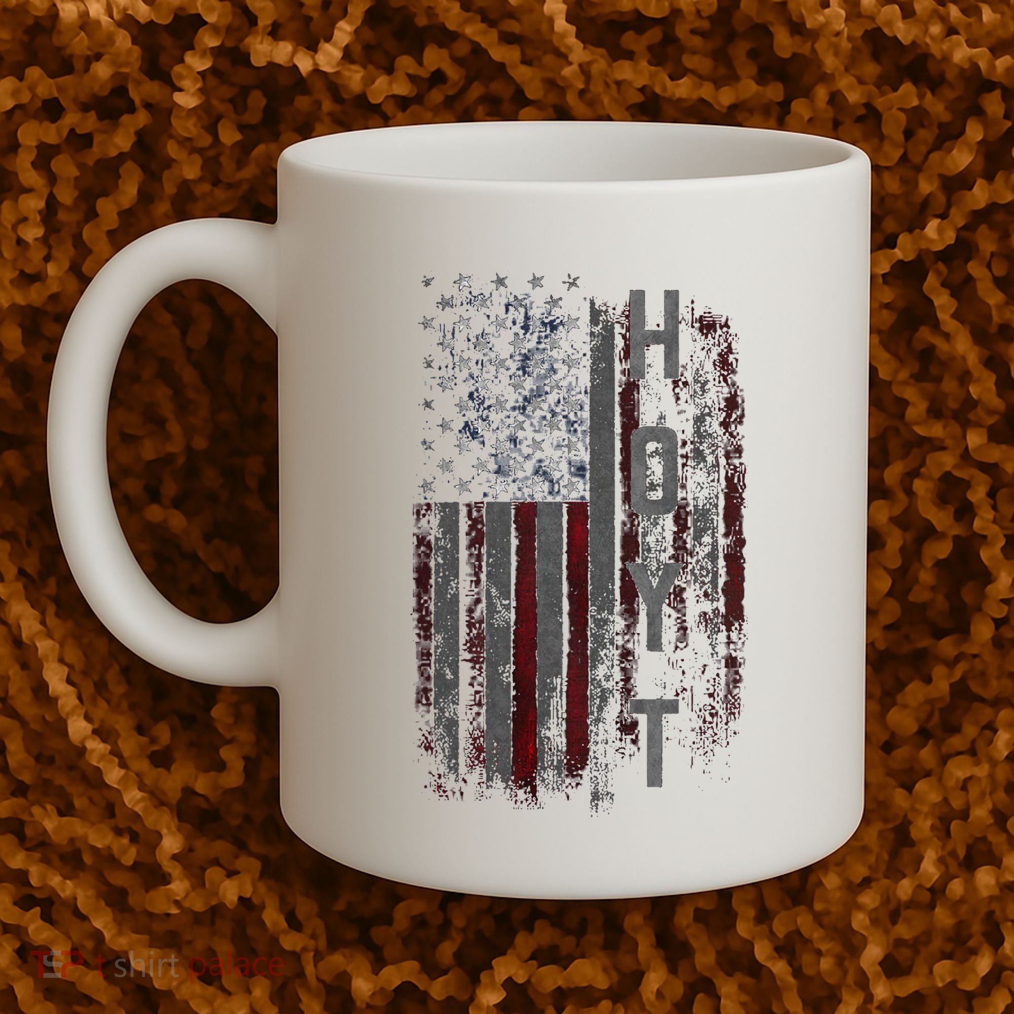Hoyt Family American Flag Coffee Mug