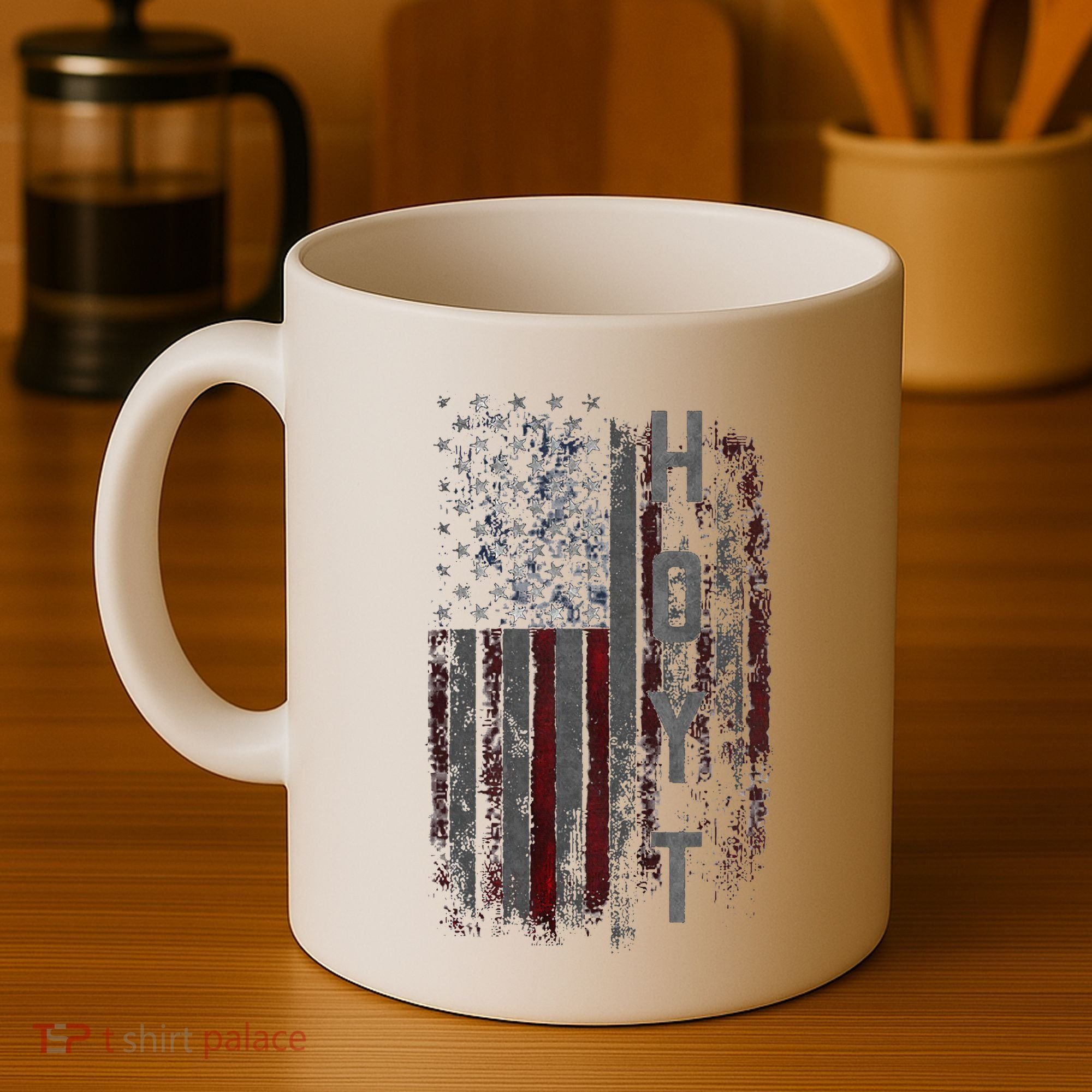 Hoyt Family American Flag Coffee Mug