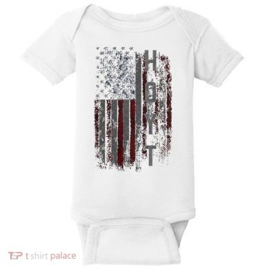 Hoyt Family American Flag Baby Bodysuit