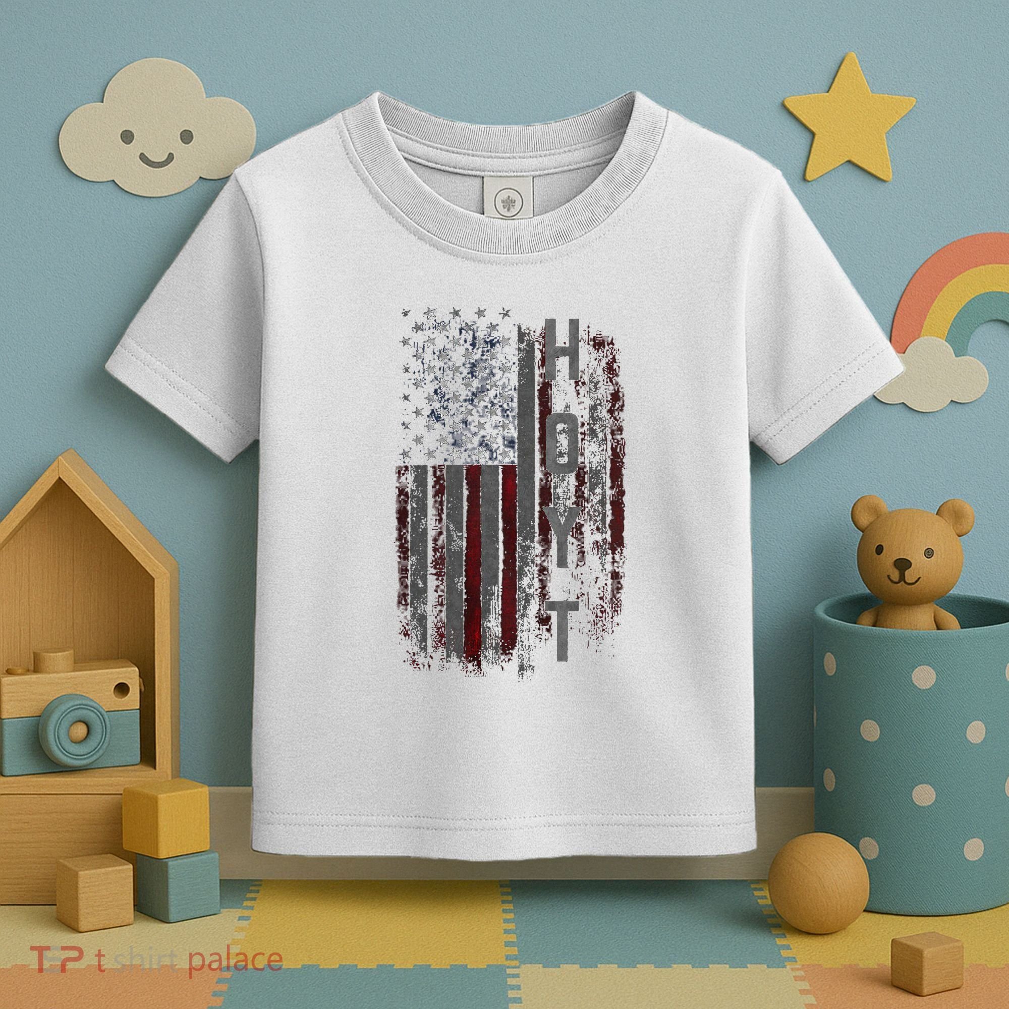 Hoyt Family American Flag Toddler T-Shirt