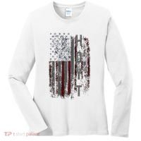 Hoyt Family American Flag Women's Long Sleeve Shirt thumb 0