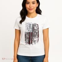 Hoyt Family American Flag Women's T-Shirt thumb 4