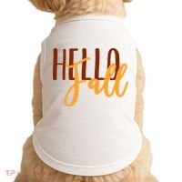 Hello Fall Autumn Lover Doggie Tank thumb 0