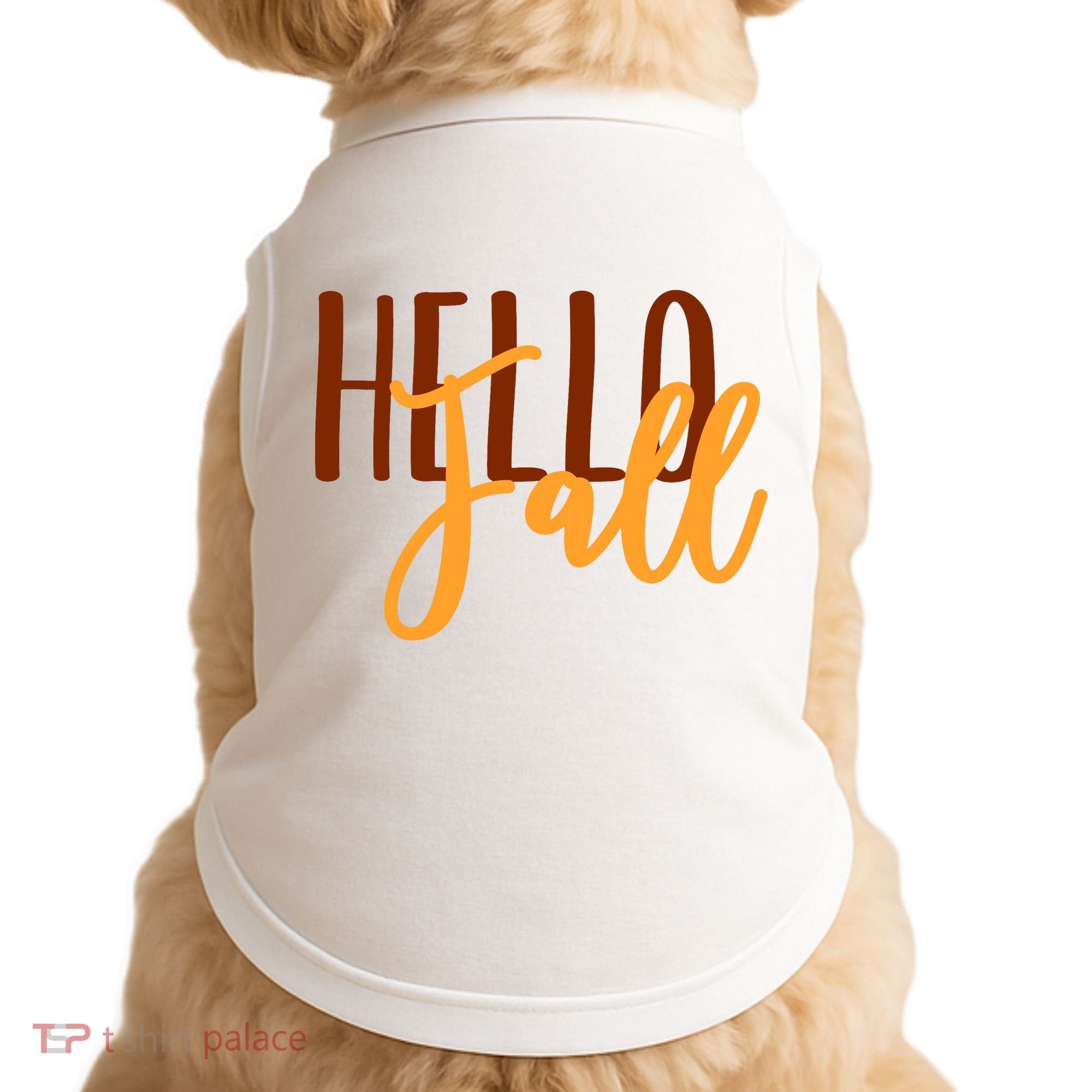 Hello Fall Autumn Lover Doggie Tank