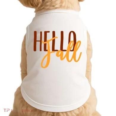 Hello Fall Autumn Lover Doggie Tank