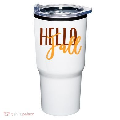 Hello Fall Autumn Lover Tumbler