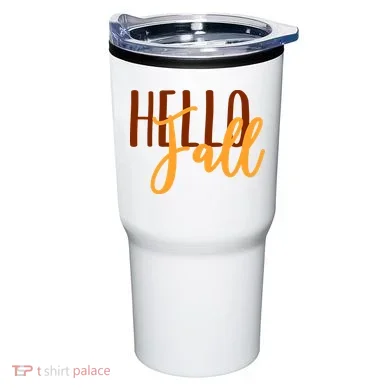 Hello Fall Autumn Lover Tumbler