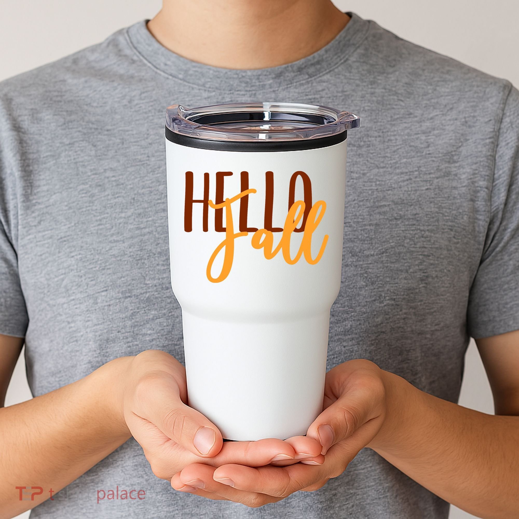 Hello Fall Autumn Lover Tumbler