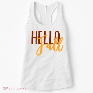 Hello Fall Autumn Lover Women's Tank Top