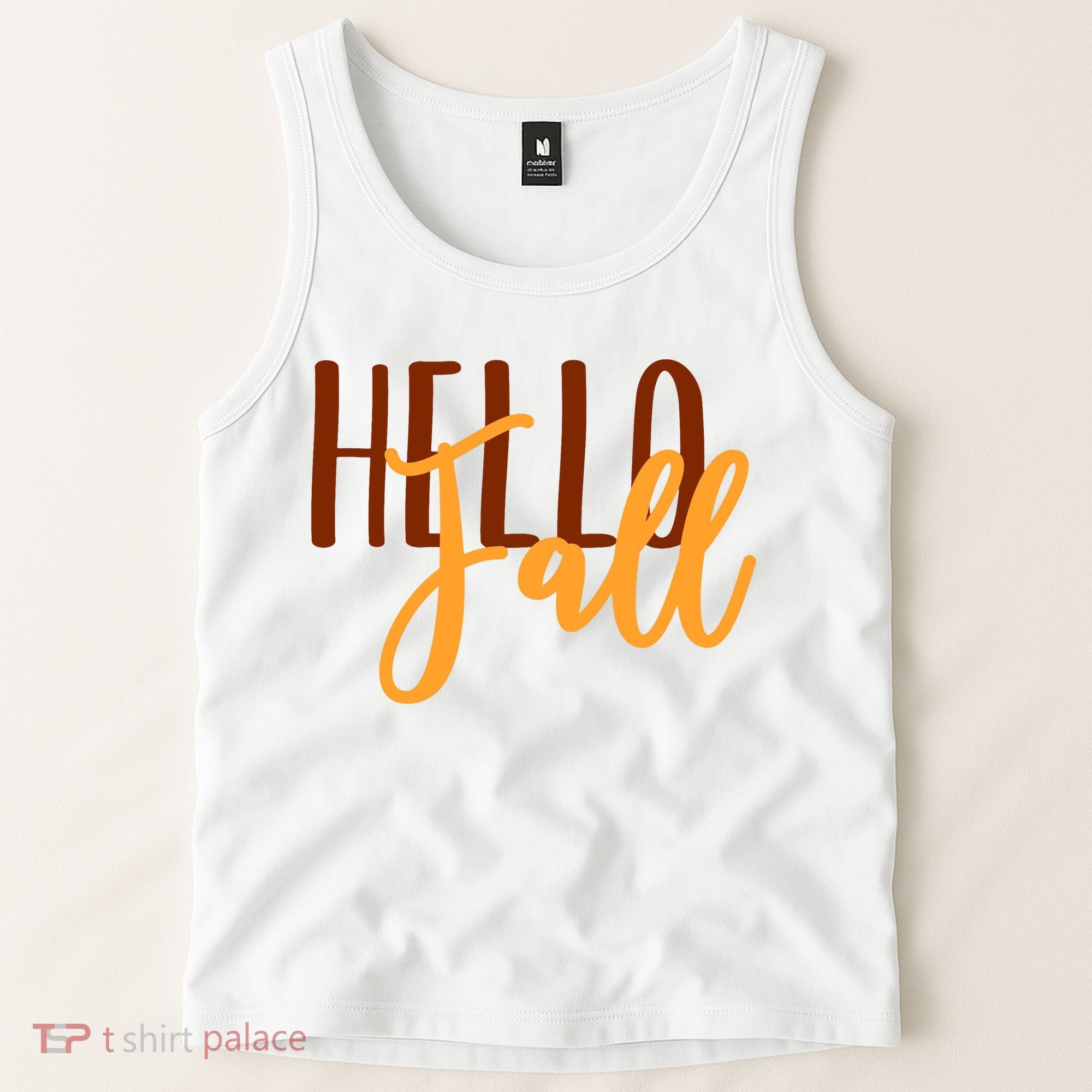 Hello Fall Autumn Lover Tank Top
