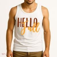 Hello Fall Autumn Lover Tank Top thumb 3