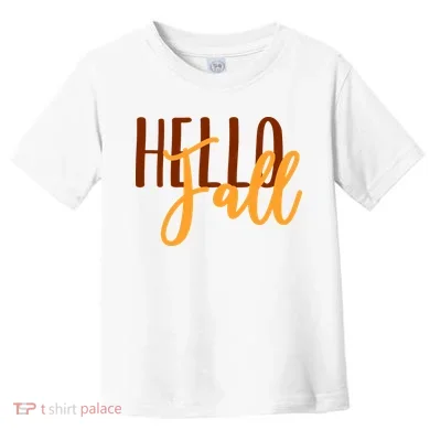 Hello Fall Autumn Lover Toddler T-Shirt