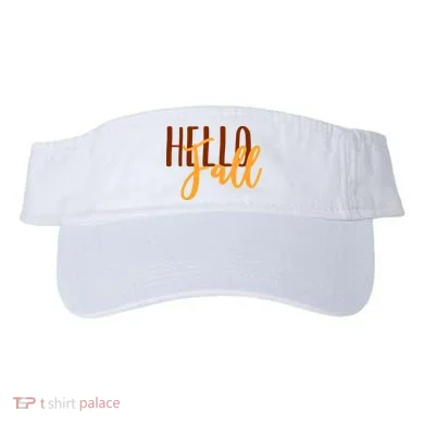 Hello Fall Autumn Lover Visor