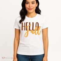 Hello Fall Autumn Lover Women's T-Shirt thumb 4