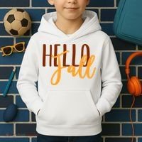 Hello Fall Autumn Lover Kids Hoodie thumb 2