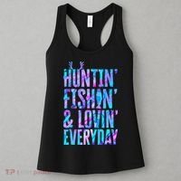 Huntin Fishin And Lovin Everyday Hunting Fishing Loving Women's Tank Top thumb 3