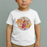 Hello Fall Autumn Season Lover Toddler T-Shirt thumb 2