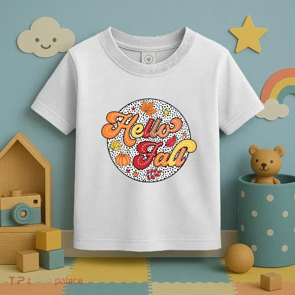 Hello Fall Autumn Season Lover Toddler T-Shirt