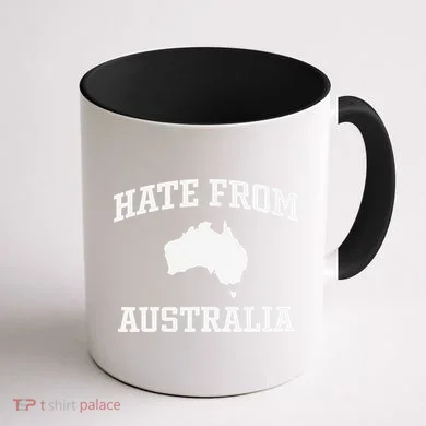 Hate From Australia Coffee Mug back