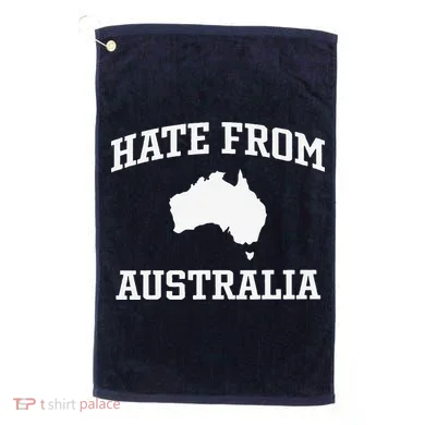 Hate From Australia Golf Towel
