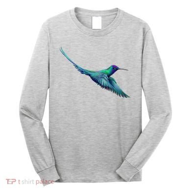 Hummingbird From A Splash Long Sleeve Shirt