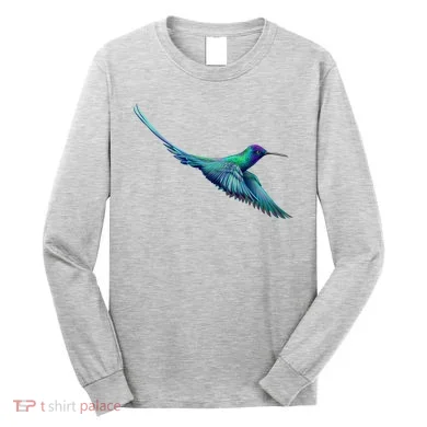 Hummingbird From A Splash Long Sleeve Shirt