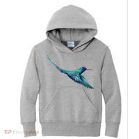 Hummingbird From A Splash Kids Hoodie thumb 0
