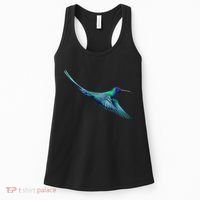 Hummingbird From A Splash Women's Tank Top thumb 0