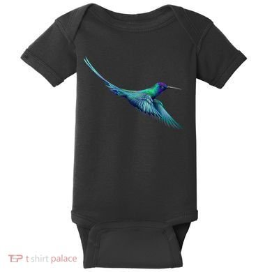 Hummingbird From A Splash Baby Bodysuit