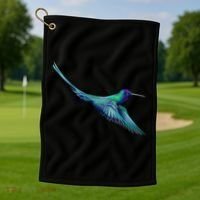 Hummingbird From A Splash Golf Towel thumb 1