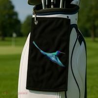 Hummingbird From A Splash Golf Towel thumb 2