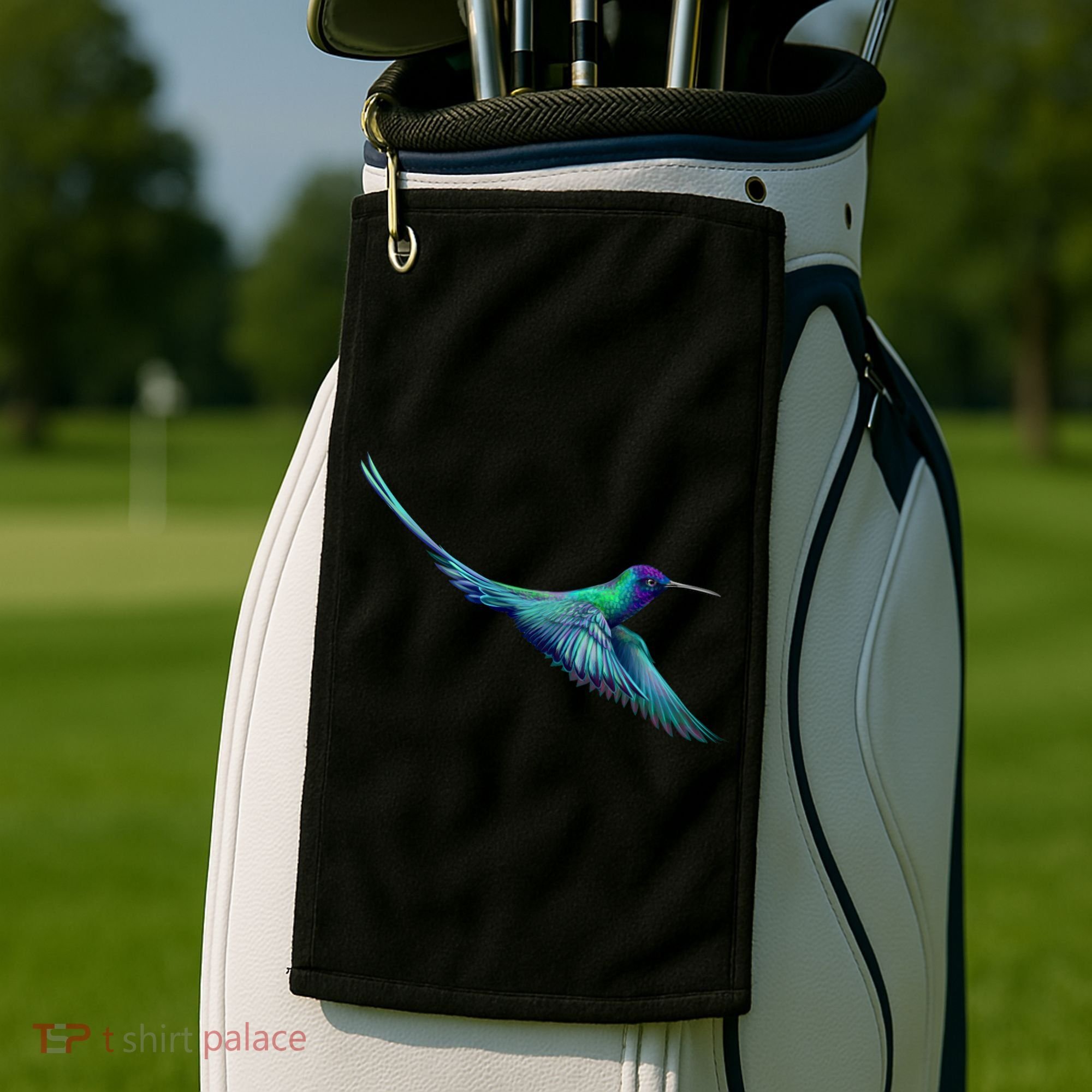 Hummingbird From A Splash Golf Towel