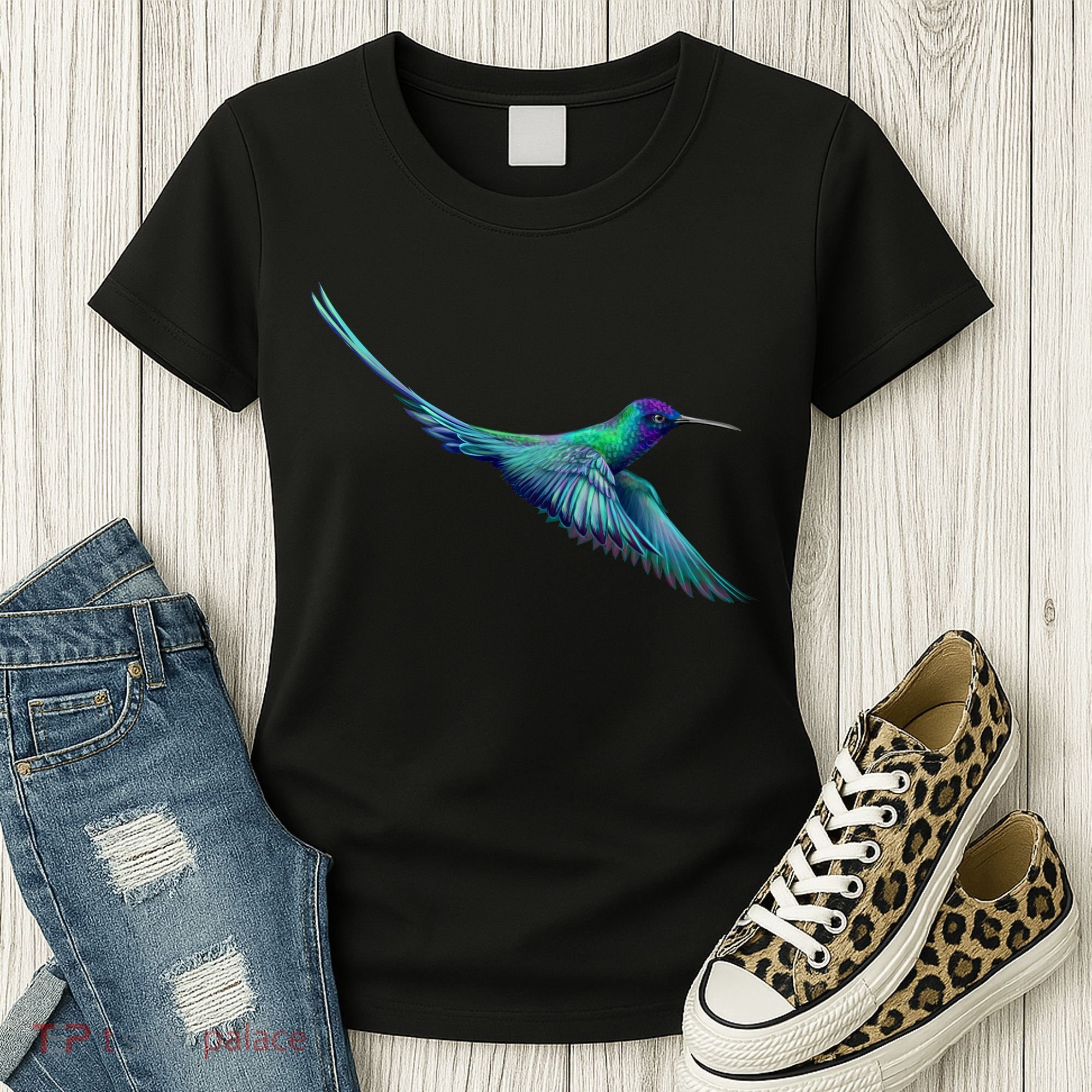 Hummingbird From A Splash Women's T-Shirt